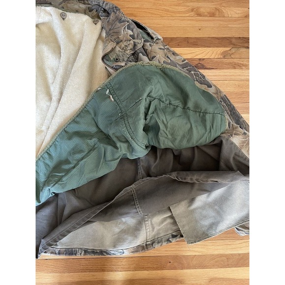 VINTAGE Camo Jacket Mens 2XL Advantage Lined Scovill 1970s U.S Military Hunting - Picture 7 of 9